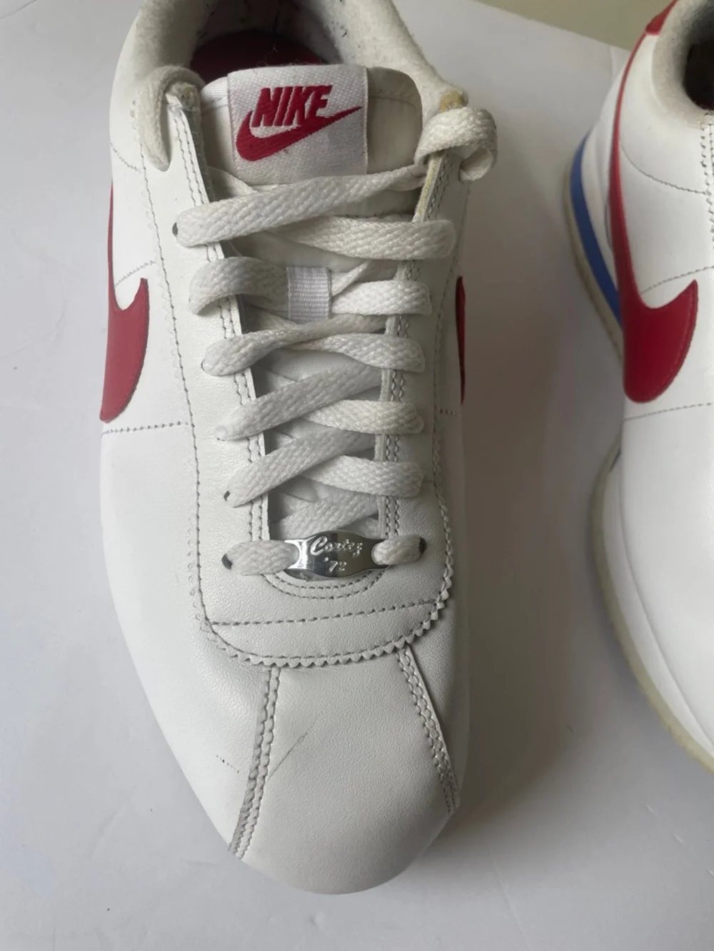 Nike Cortez SE Basic Leather OG Forrest Gump White Varsity Red 882254-164 10.5